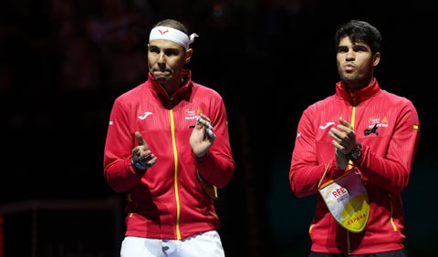Rafael Nadal y Carlos Alcaraz