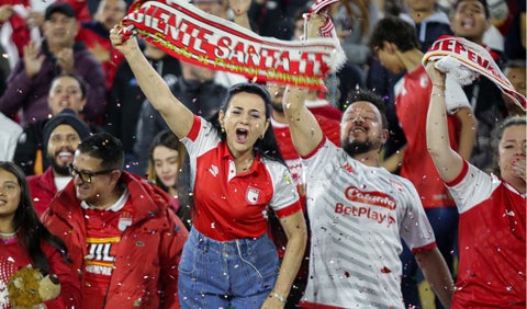 Hinchas de Independiente Santa Fe