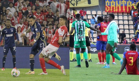 Santa Fe vs Millonarios y Pasto vs Nacional