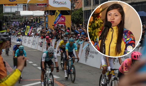 Tour Colombia y Luz Cristian López, ministra del Deporte