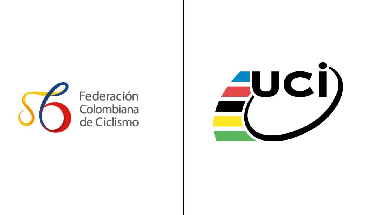 Logos Fedeciclismo y UCI