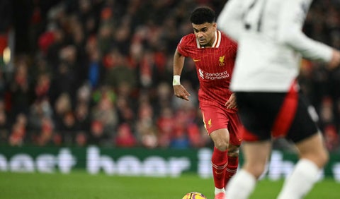 Luis Díaz con el Liverpool