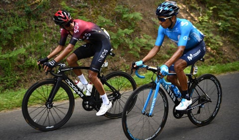 Egan Bernal y Nairo Quintana, ciclistas colombianos