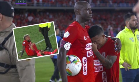 Futbolistas del América de Cali en la final de Copa BetPlay 2024