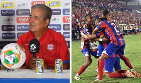 Jorge Luis Pinto y el equipo de Unión Magdalena