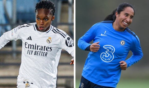 Linda Caicedo y Mayra Ramírez, futbolistas colombianas