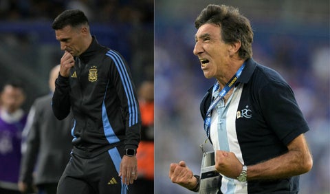 Lionel Scaloni y Gustavo Costas