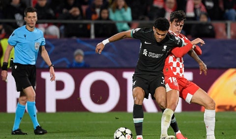 Luis Díaz, colombiano en Liverpool y Champions League