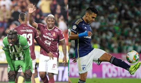 Tolima vs Nacional y Millonarios