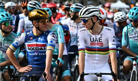 Remco Evenepoel y Tadej Pogacar