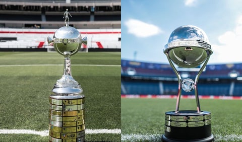 Trofeos Copa Libertadores y Sudamericana