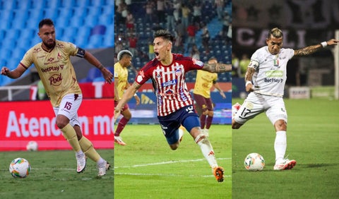 Jugadores de Tolima, Junior y Once Caldas
