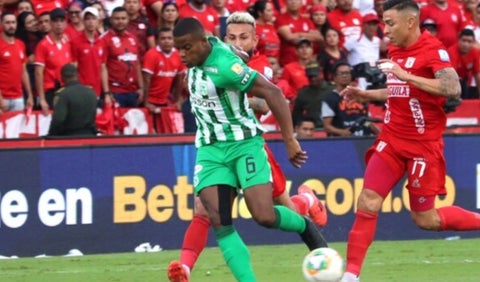 Andrés Román con Atlético Nacional vs América de Cali