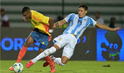 Colombia vs Argentina Sudamericano Sub20