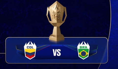 Banderas de Colombia vs Brasil