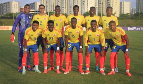 Selección Colombia sub 20 para el Sudamericano
