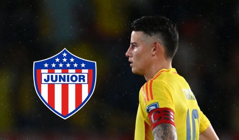 James Rodríguez y Junior