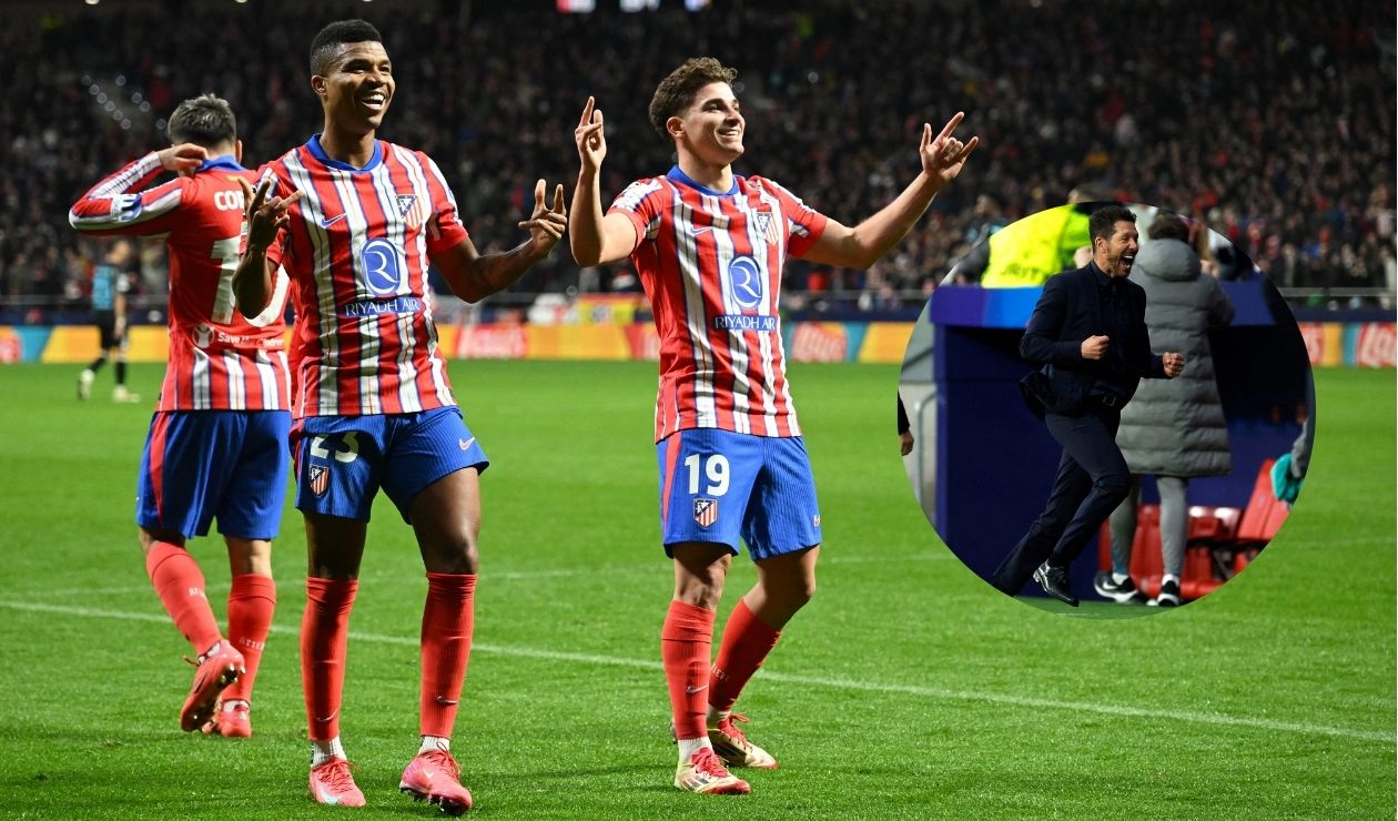 Diego Simeone exalta la gran labor de Julián Álvarez en el Atlético Madrid