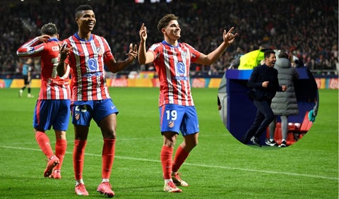 Diego Simeone exalta la gran labor de Julián Álvarez en el Atlético Madrid