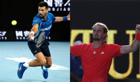 Novak Djokovic vs Alexander Zverev en la semifinal del Australian Open