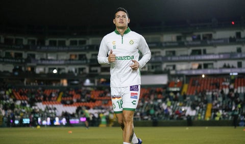 James Rodríguez con León