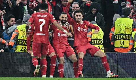 Luis Díaz en el Liverpool vs Lille