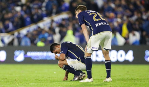 Mackalister Silva y Llinás, jugadores de Millonarios