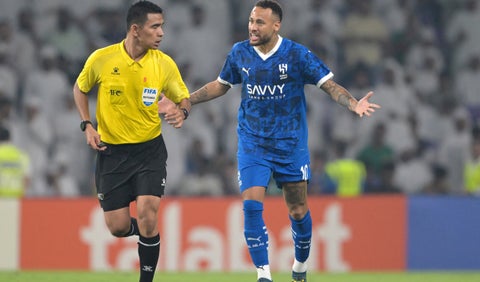 Neymar con el Al Hilal en 2024