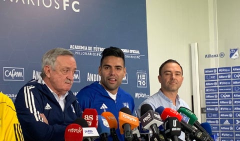 Falcao volvió a ser presentado en Millonarios