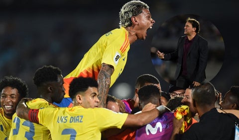 Richard Ríos y Néstor Lorenzo en Selección Colombia