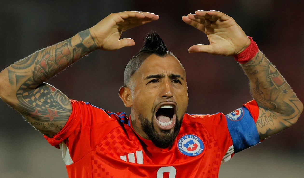 Arturo Vidal con la selección de Chile
