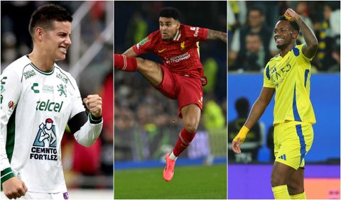 James, Luis Díaz y Jhon Jader Durán