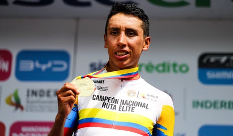 Egan Bernal, ciclista colombiano campeón nacional de ruta