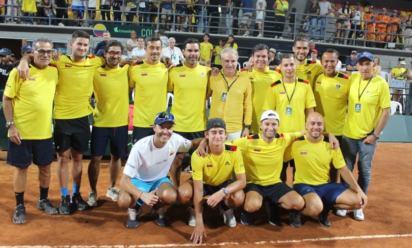 Equipo Colombia Colsanitas en la Copa Davis