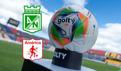 Escudos de Atlético Nacional y América de Cali