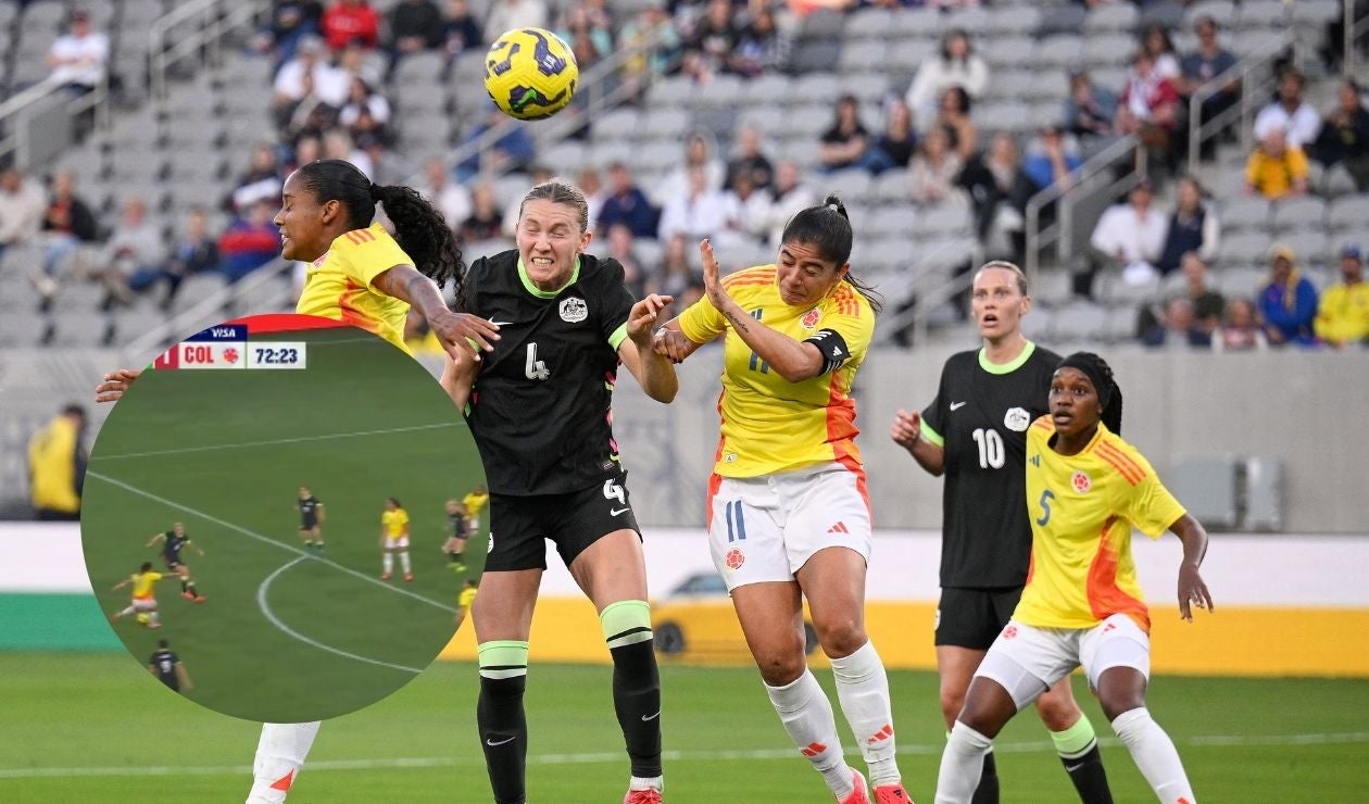 Gol Catalina Usme frente a Australia en la SheBelievesCup