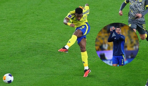 Calificación de Jhon Durán en su debut con Al Nassr