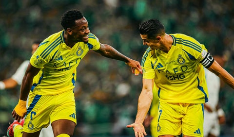 Jhon Jáder Durán y Cristiano Ronaldo, futbolistas