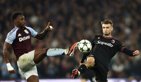 Jhon Jáder Durán en la Champions League con Aston Villa