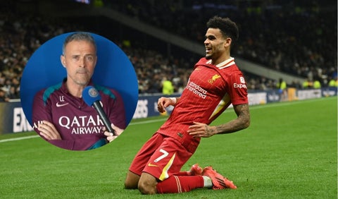 Luis Enrique habló sobre el Liverpool de Luis Díaz