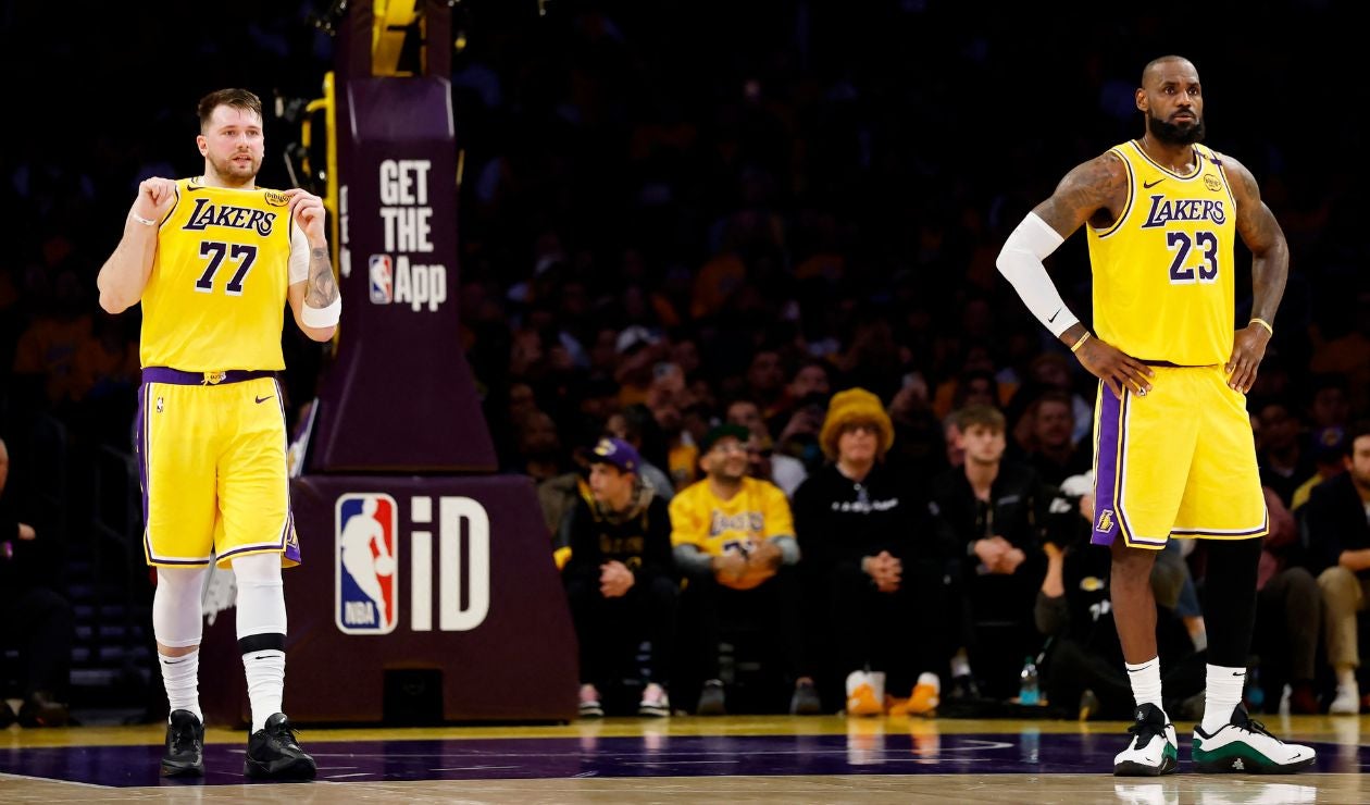 Reacción de Luka Dončić tras su debut junto a LeBron James en los Lakers