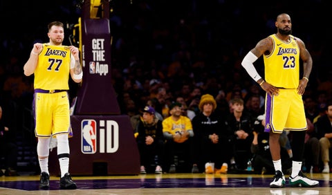 Reacción de Luka Dončić tras su debut junto a LeBron James en los Lakers