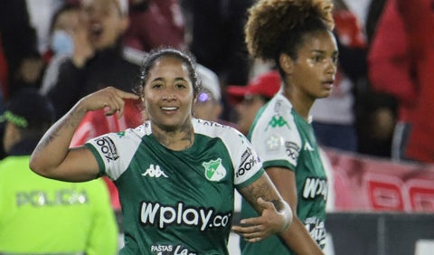 Manuela Paví con el Deportivo Cali en el 2024