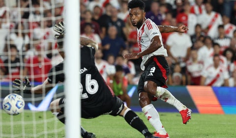 Miguel Ángel Borja marcó gol con River Plate