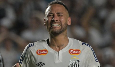 Primer partido de Neymar como titular en Santos