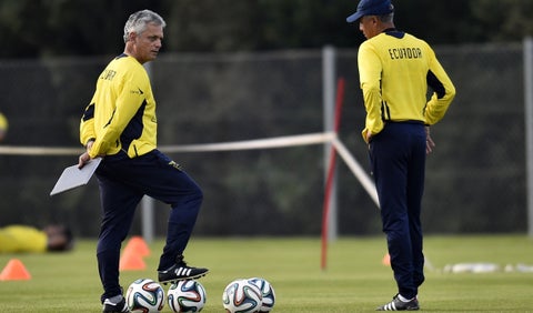 Reinaldo Rueda con la selección de Ecuador