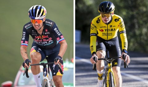 Roglic y Vingegaard, ciclistas