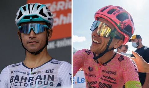 Santiago Buitrago y Richard Carapaz