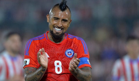 Arturo Vidal, figura de Chile en la Eliminatoria