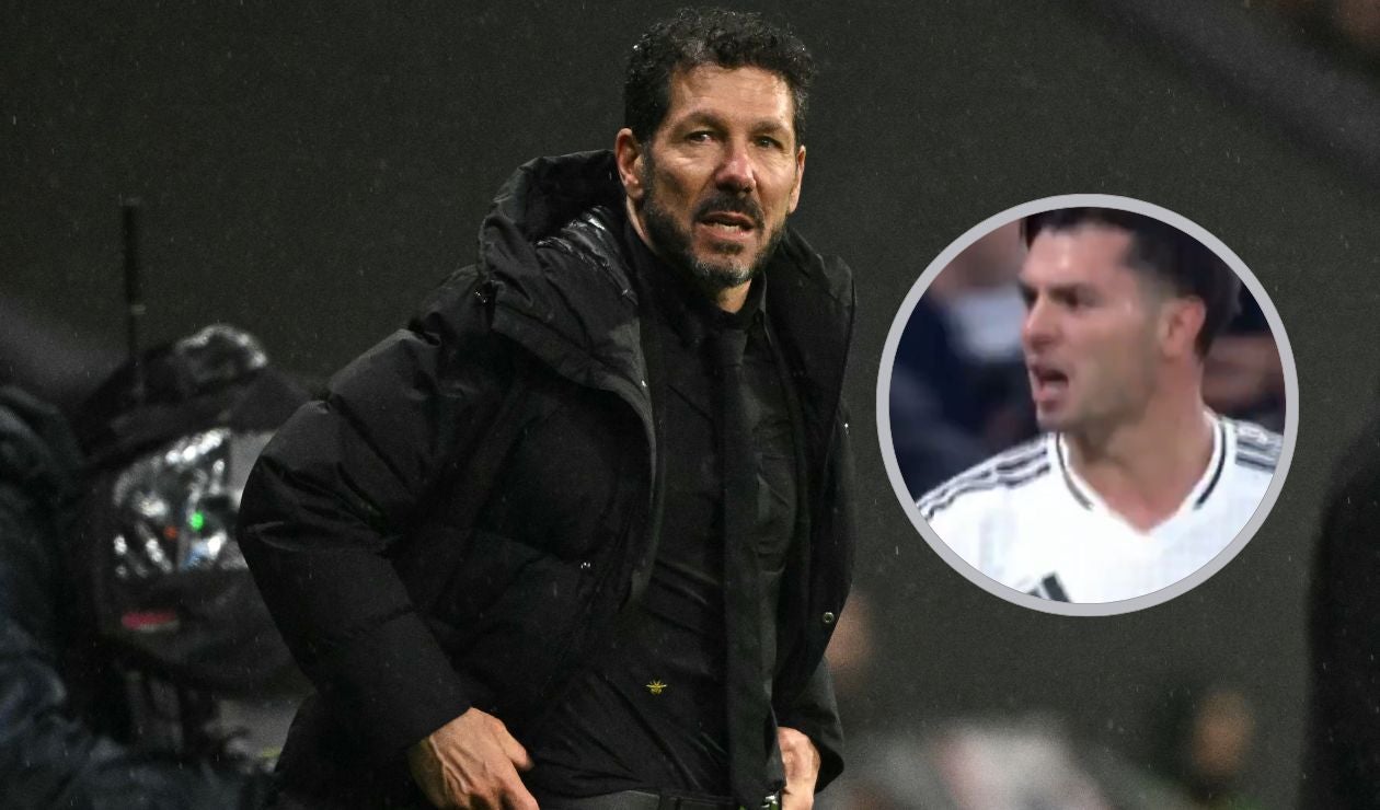 Brahim Díaz encaró a Simeone tras su gol con Real Madrid